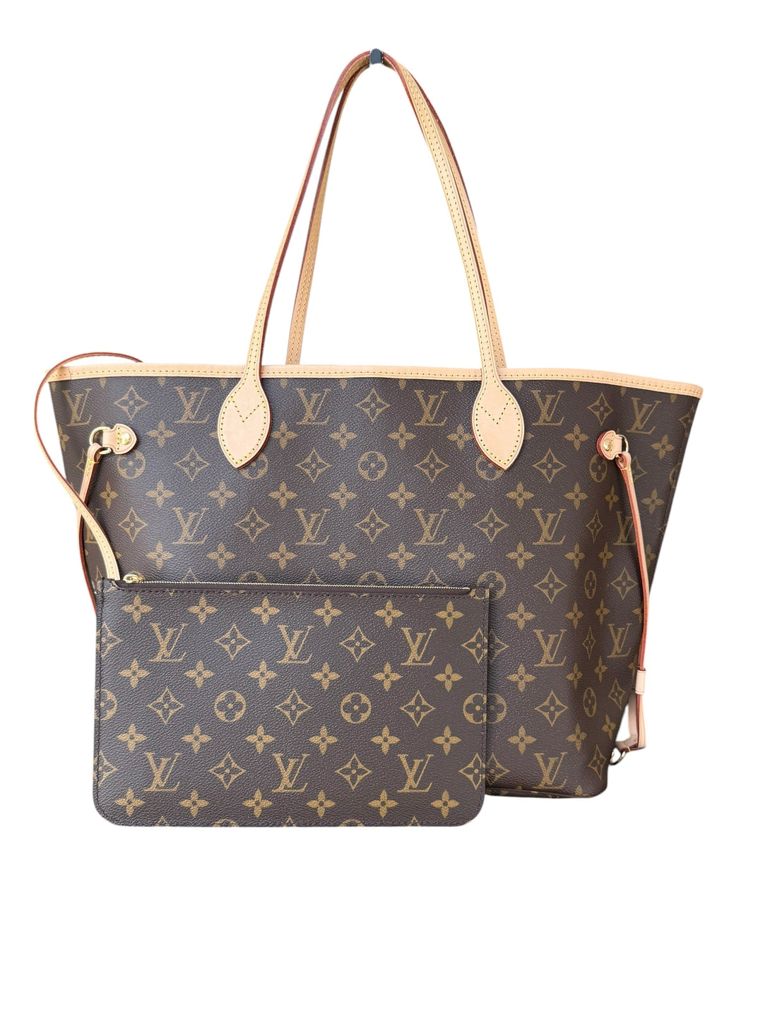 Louis Vuitton Neverfull MM in Monogram Canvas. Innen: Beiges Textilinnenfutter.