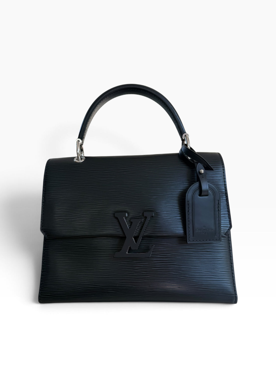 Louis Vuitton Grenelle pm aus schwarzem Epi Leder mit abnehmbaren Schulterriemen.