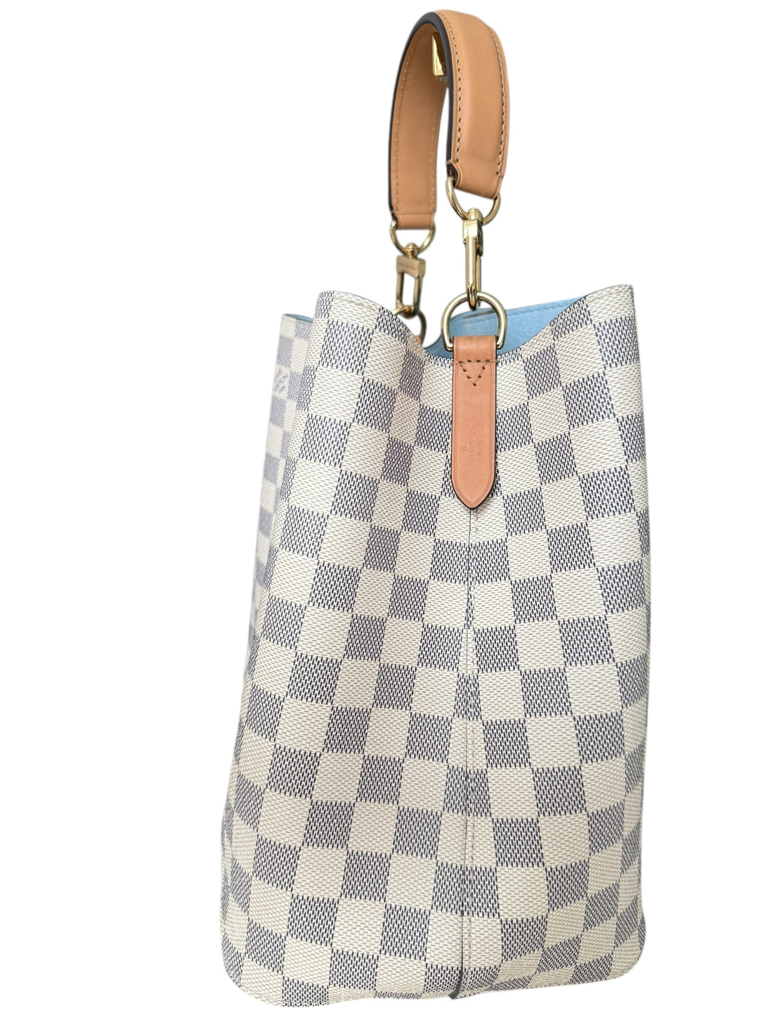 Louis Vuitton Néonoé in Canvas Damier Bleu Azur. Braided. Limited Edition.