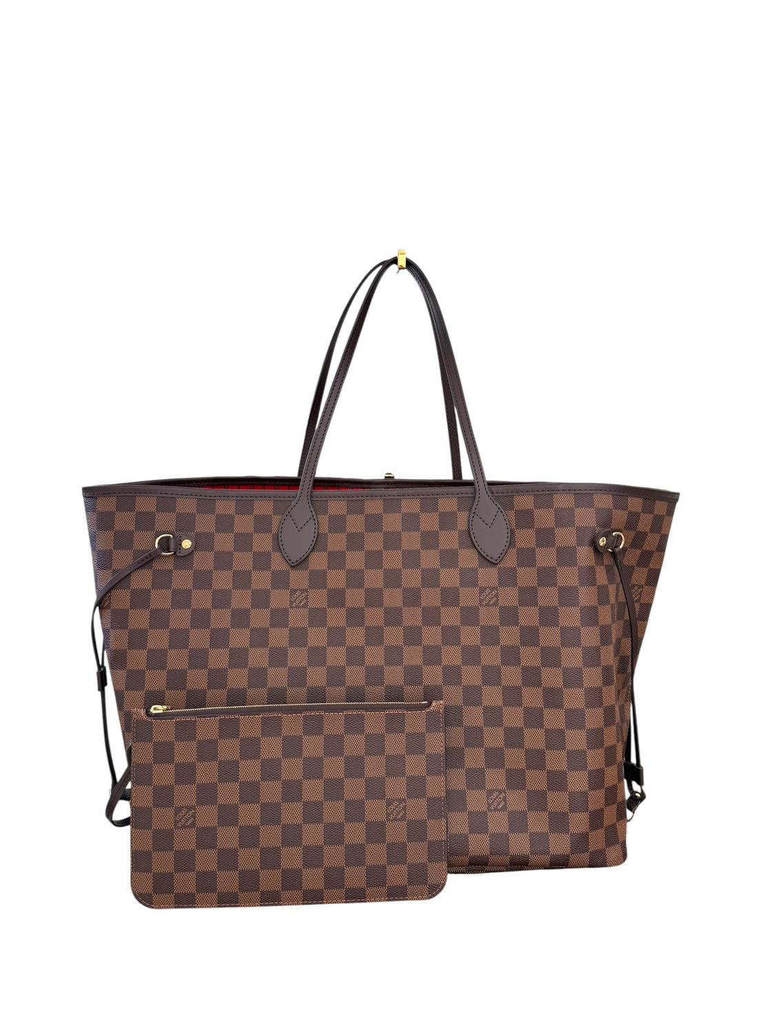 Louis Vuitton Neverfull GM in Damier Ebene mit abnehmbarer Pochette