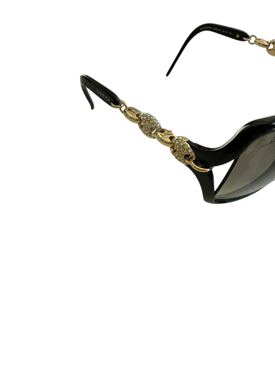 Gucci Sonnenbrille Acetat und Kettendetails