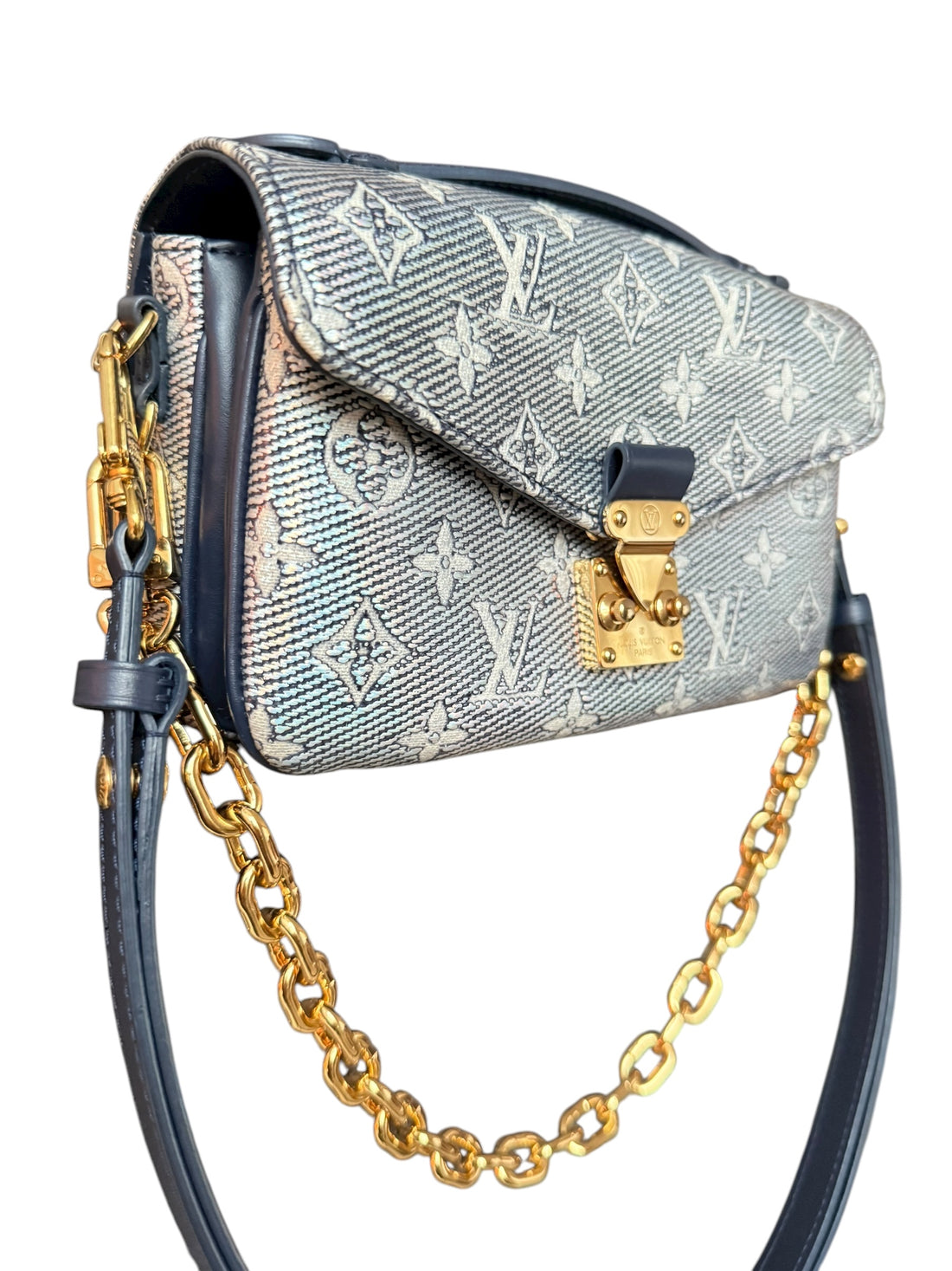 Louis Vuitton Métis East West Monoglam Blau. Limited Edition