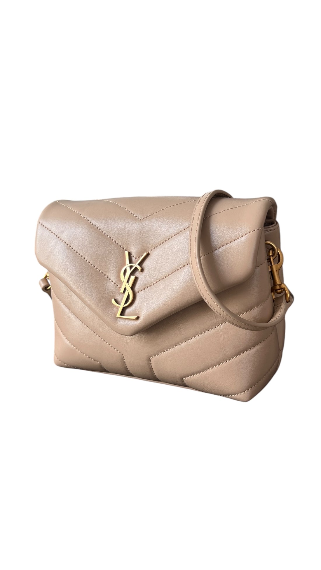 YSL Saint Laurent Loulou in beige