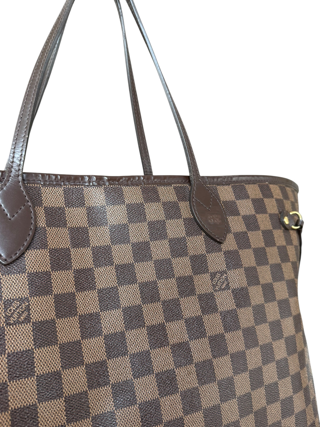 Louis Vuitton Neverfull GM in Damier Ebene mit abnehmbarer Pochette.