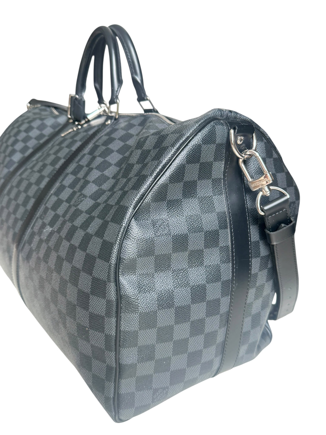 Louis Vuitton Keepall 55 in tela Damier Graphite.