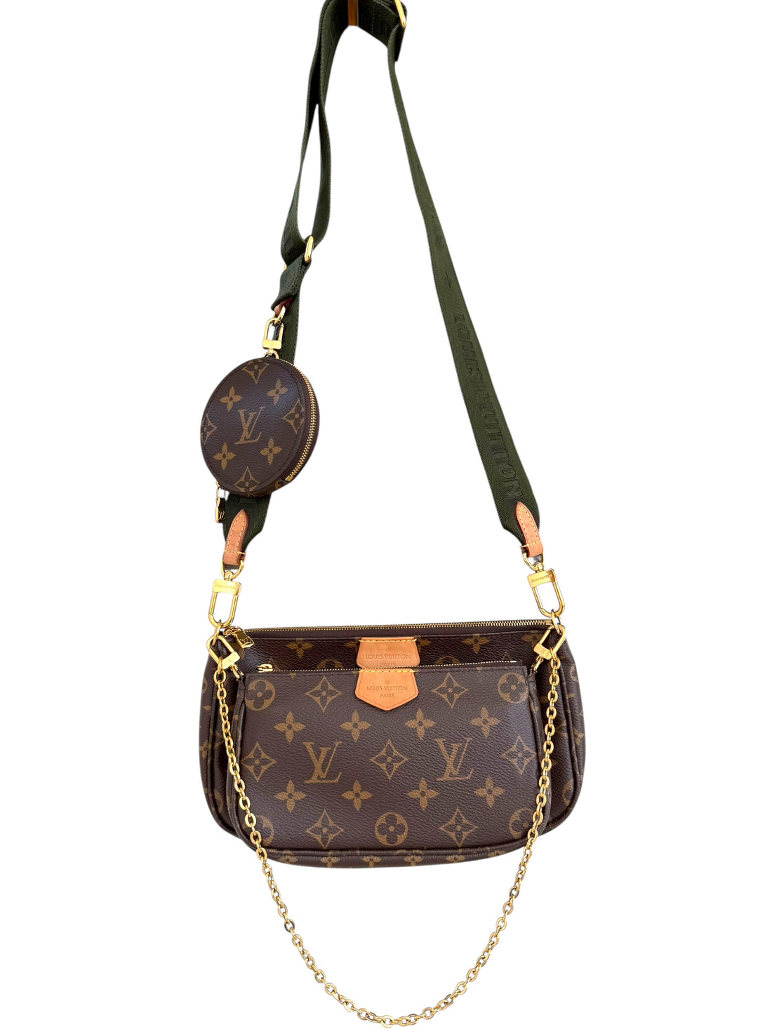Louis Vuitton Multi Pochette Accessoires Monogram Canvas Khaki