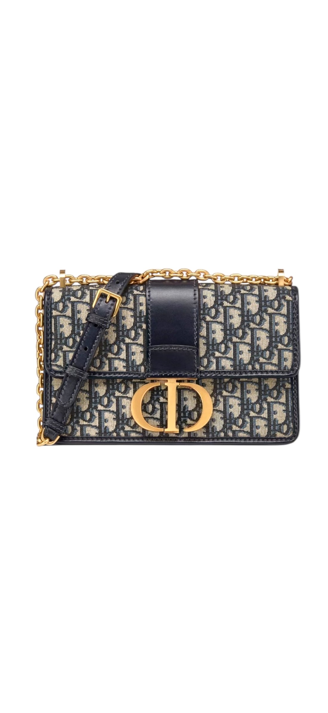 Dior Montaigne Bag 30 Dior Oblique Jacquard in Blau