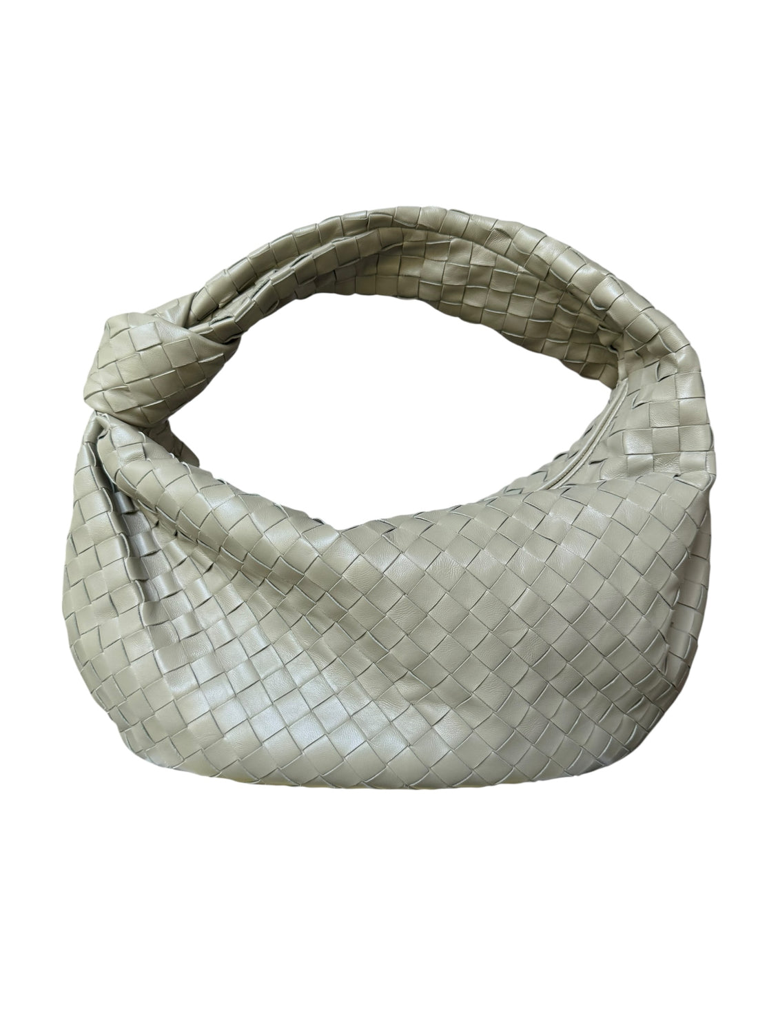 Bottega Veneta Jodie Knot Schultertasche Travertine Salbei Grün
