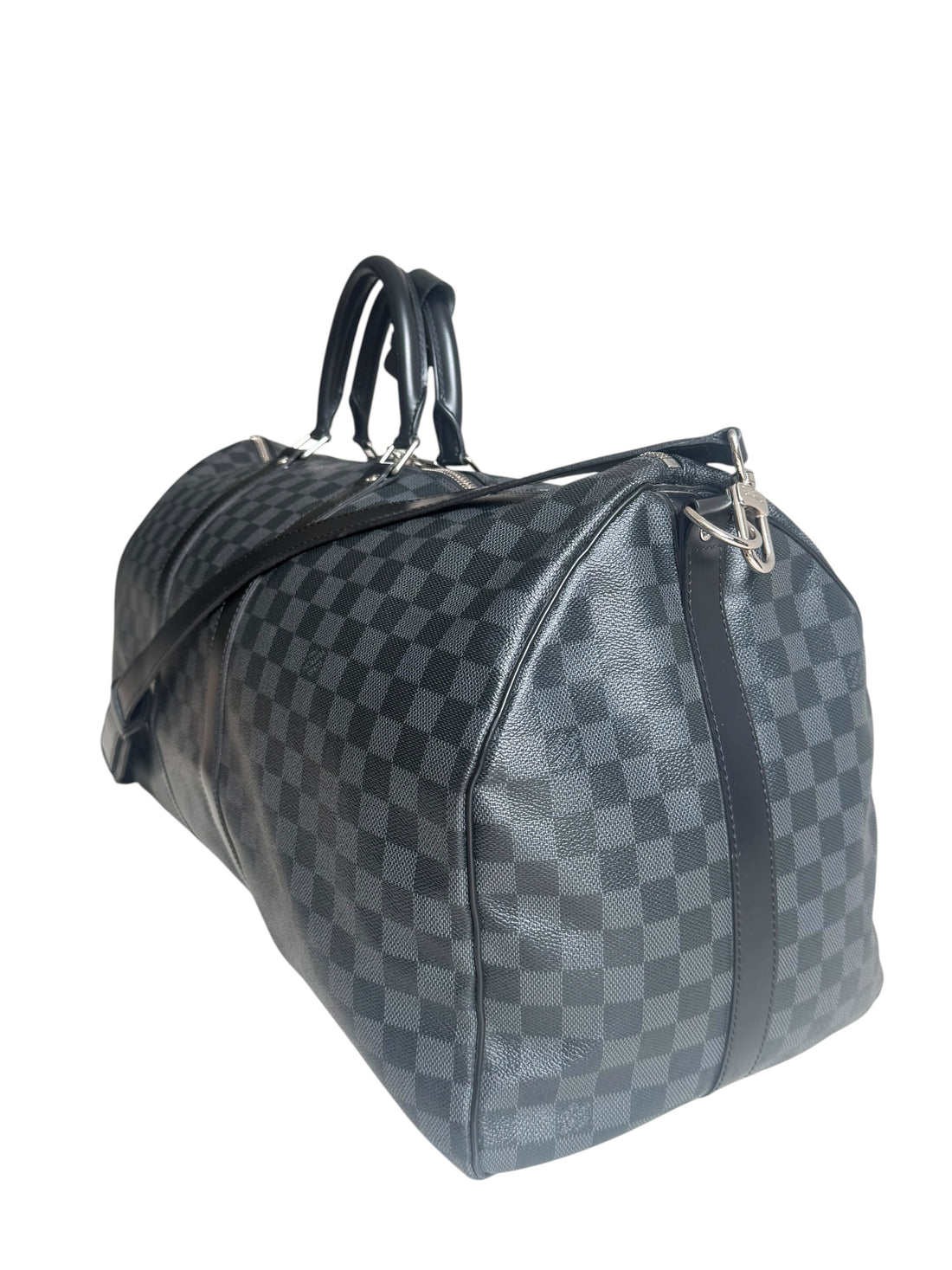Louis Vuitton Keepall 55 in tela Damier Graphite.