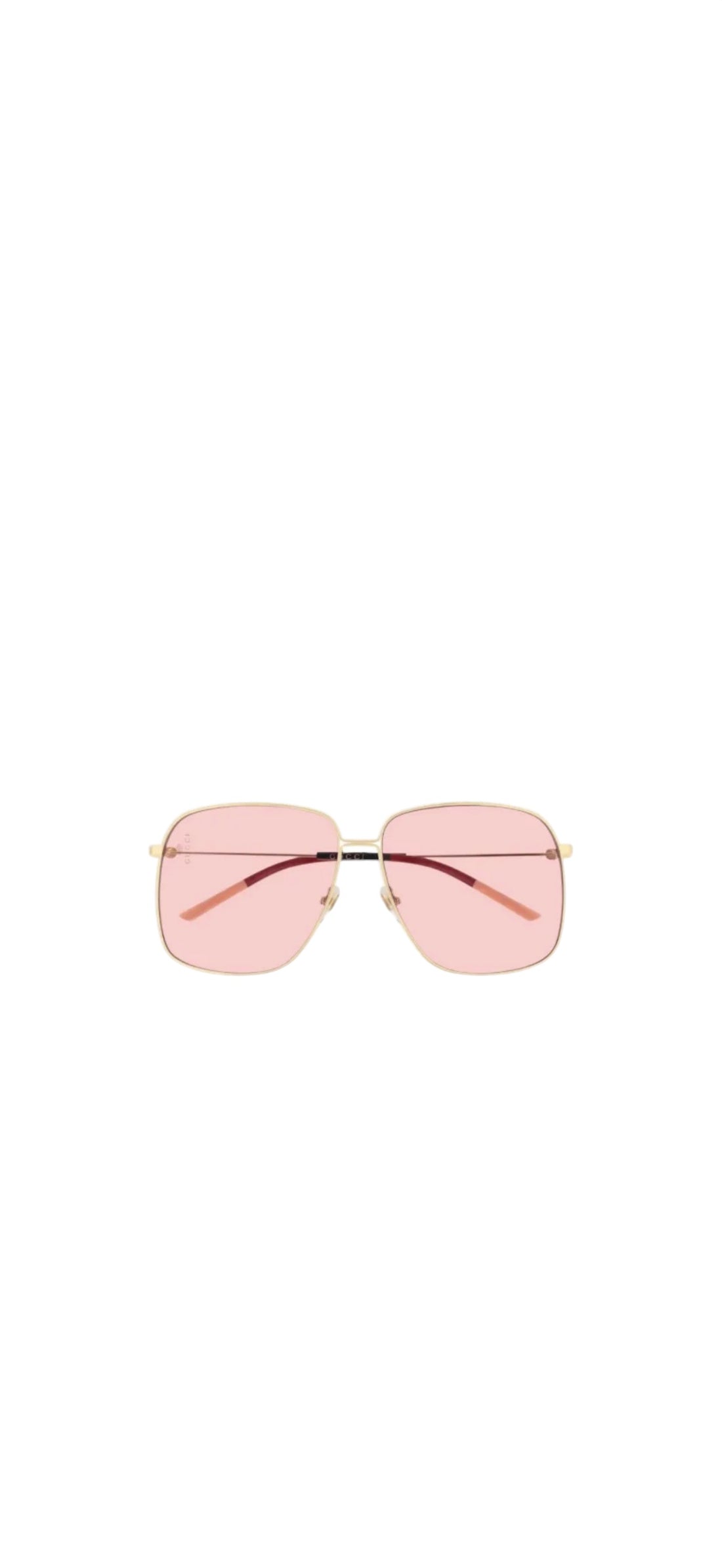 Gucci Sonnenbrille goldfarbene Pilotenbrille in Oversized