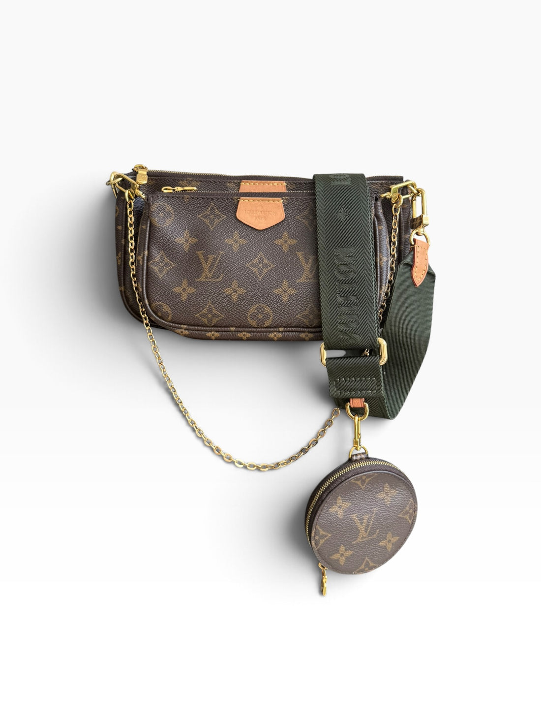 Louis Vuitton Multi Pochette Accessoires Monogram Canvas Khaki