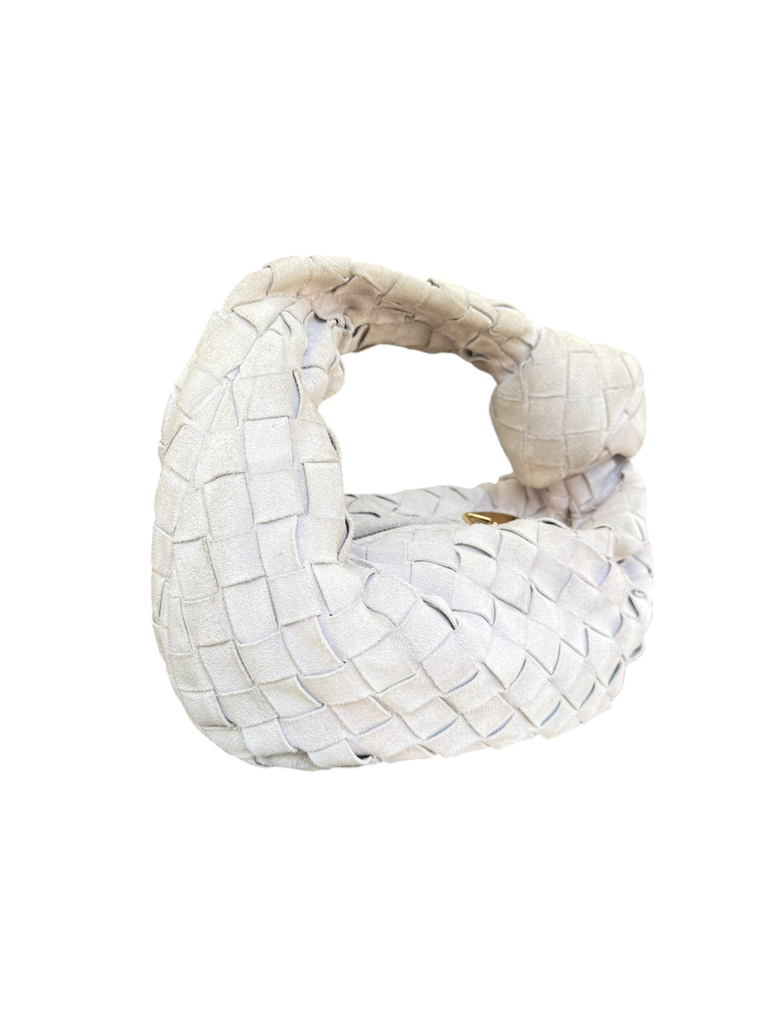 Bottega Veneta Mini Jodie in der Farbe Chalk / Kreide.