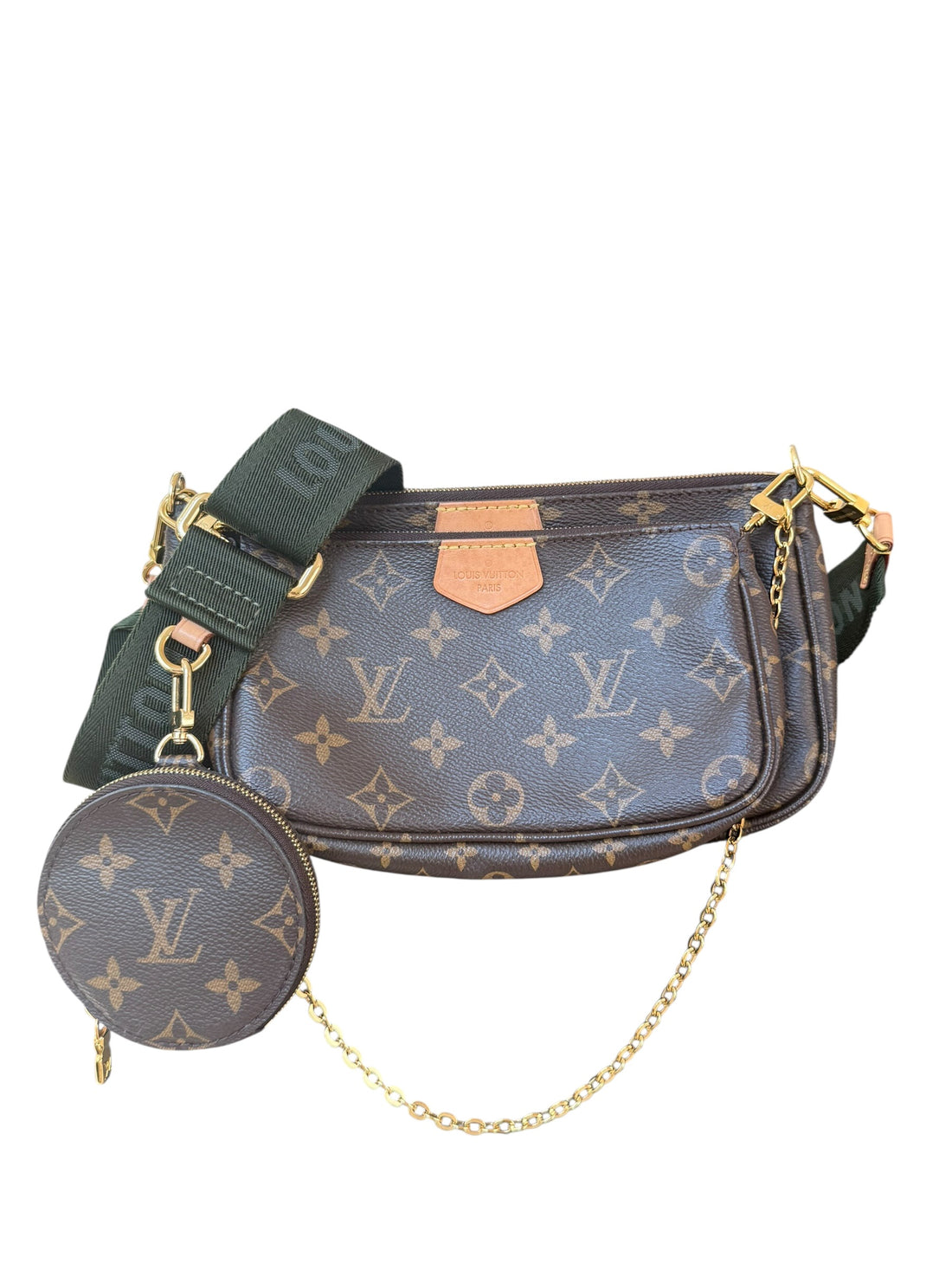 Louis Vuitton Multi Pochette Khaki Monogram Canvas