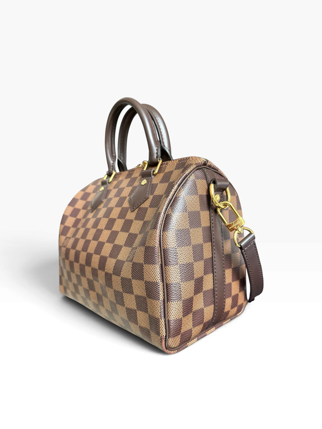 Louis Vuittion Speedy Bandoliere 25 in Damier Ebene.