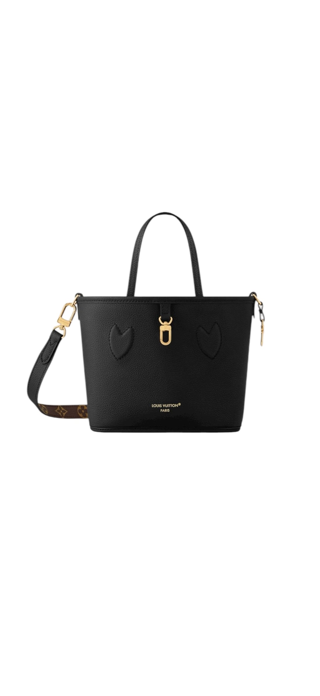 Louis Vuitton Neverfull BB Inside Out Monogram schwarz mit abnehmbarem Schulterriemen