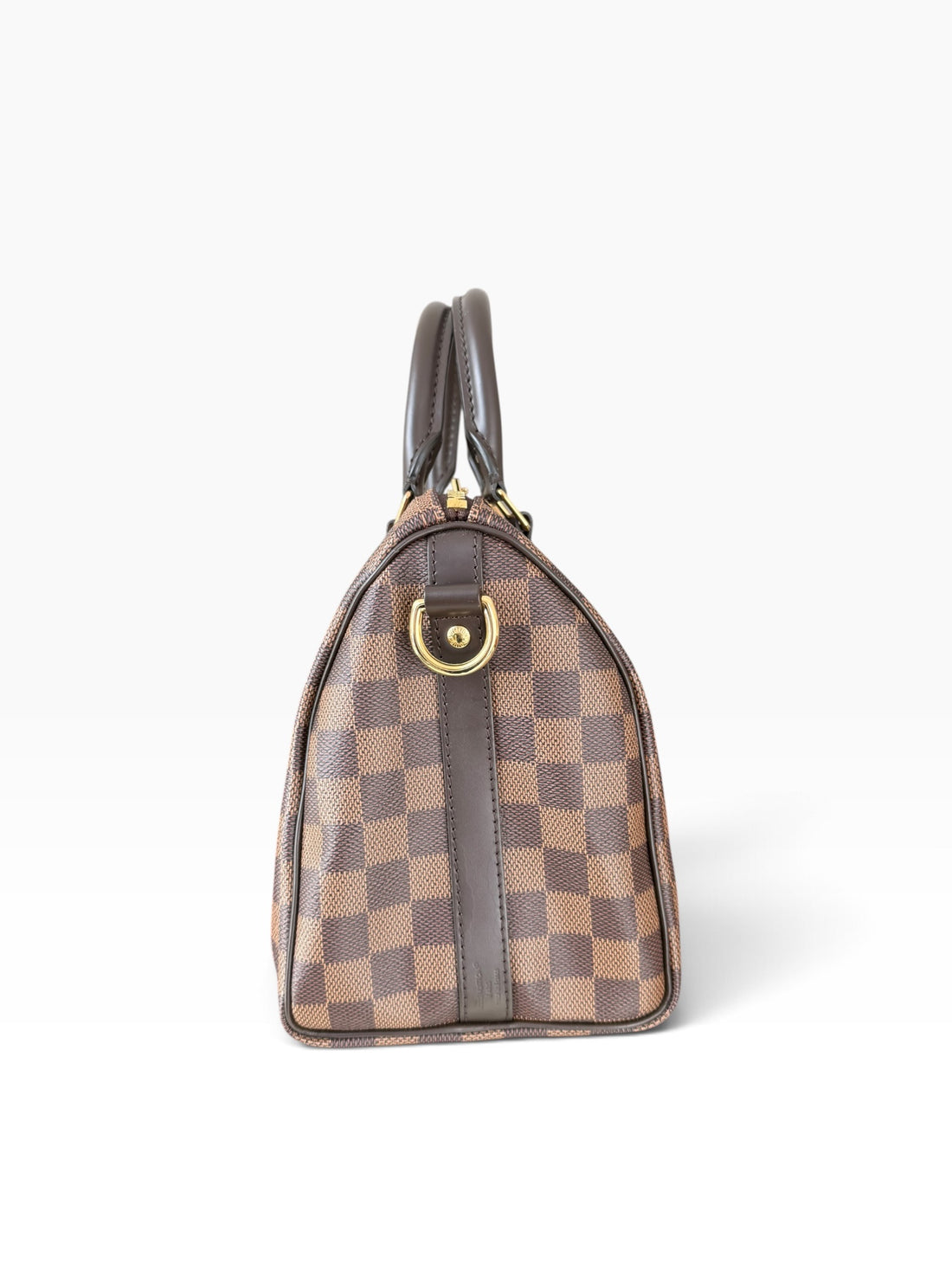 Louis Vuittion Speedy Bandoliere 25 in Damier Ebene mit abnehmbaren und verstellbaren Schulterriemen