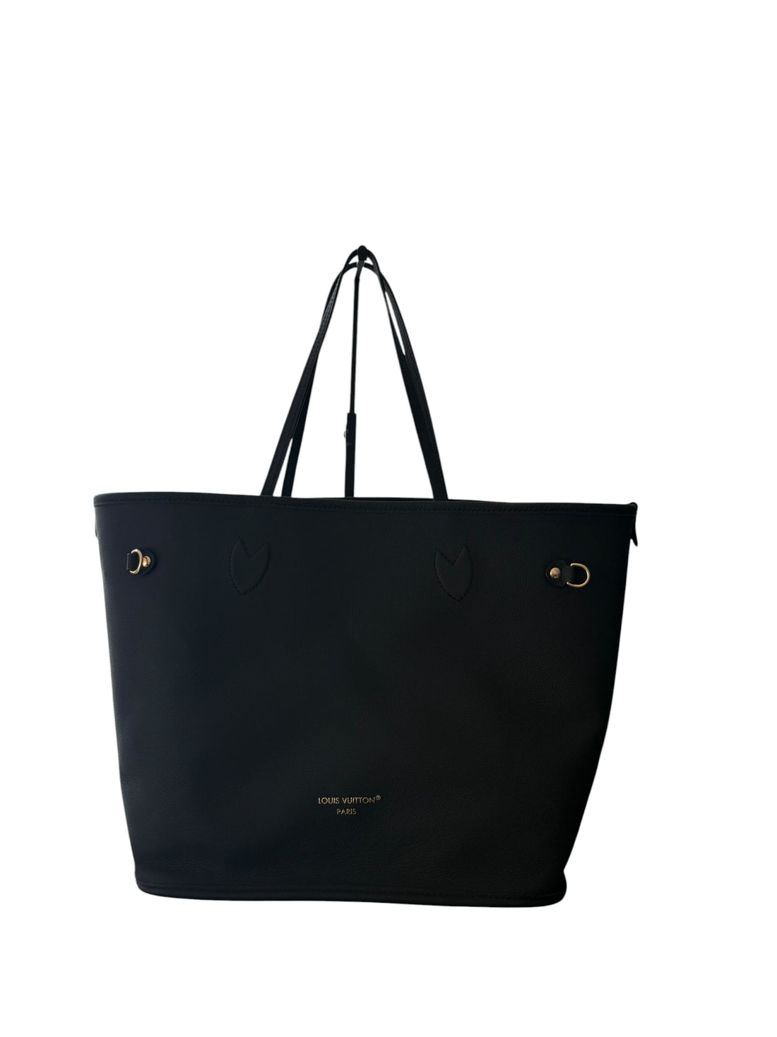 Louis Vuitton Neverfull Inside Out MM wendbare Variante mit Schulterriemen in der Farbe schwarz