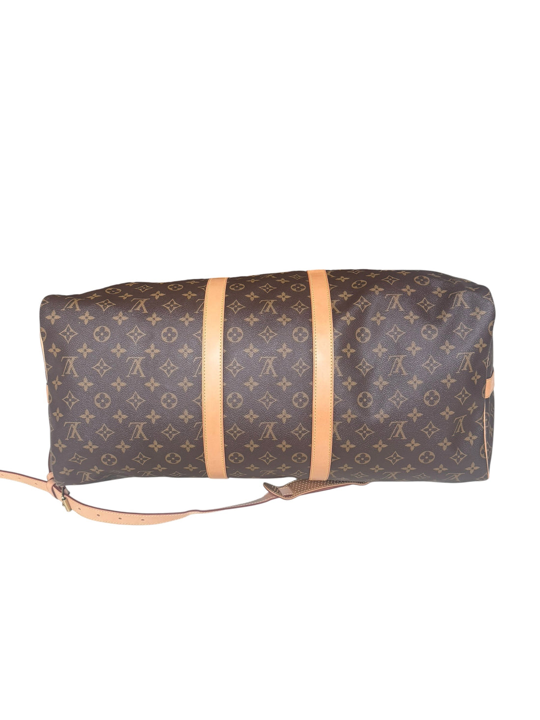 Louis Vuitton Keepall 55 in Monogram Canvas mit abnehmbarem und verstellbarem Schulterriemen
