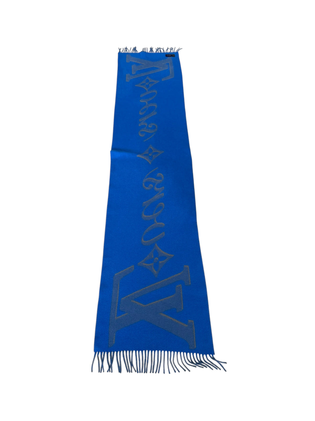 Louis Vuitton Schal Vers in grau/blau.
