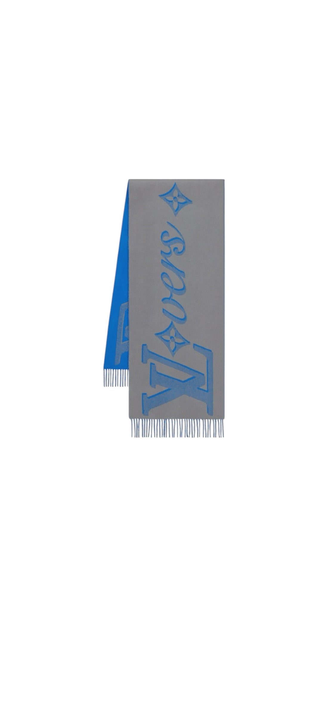 Louis Vuitton Schal Vers in grau/blau.