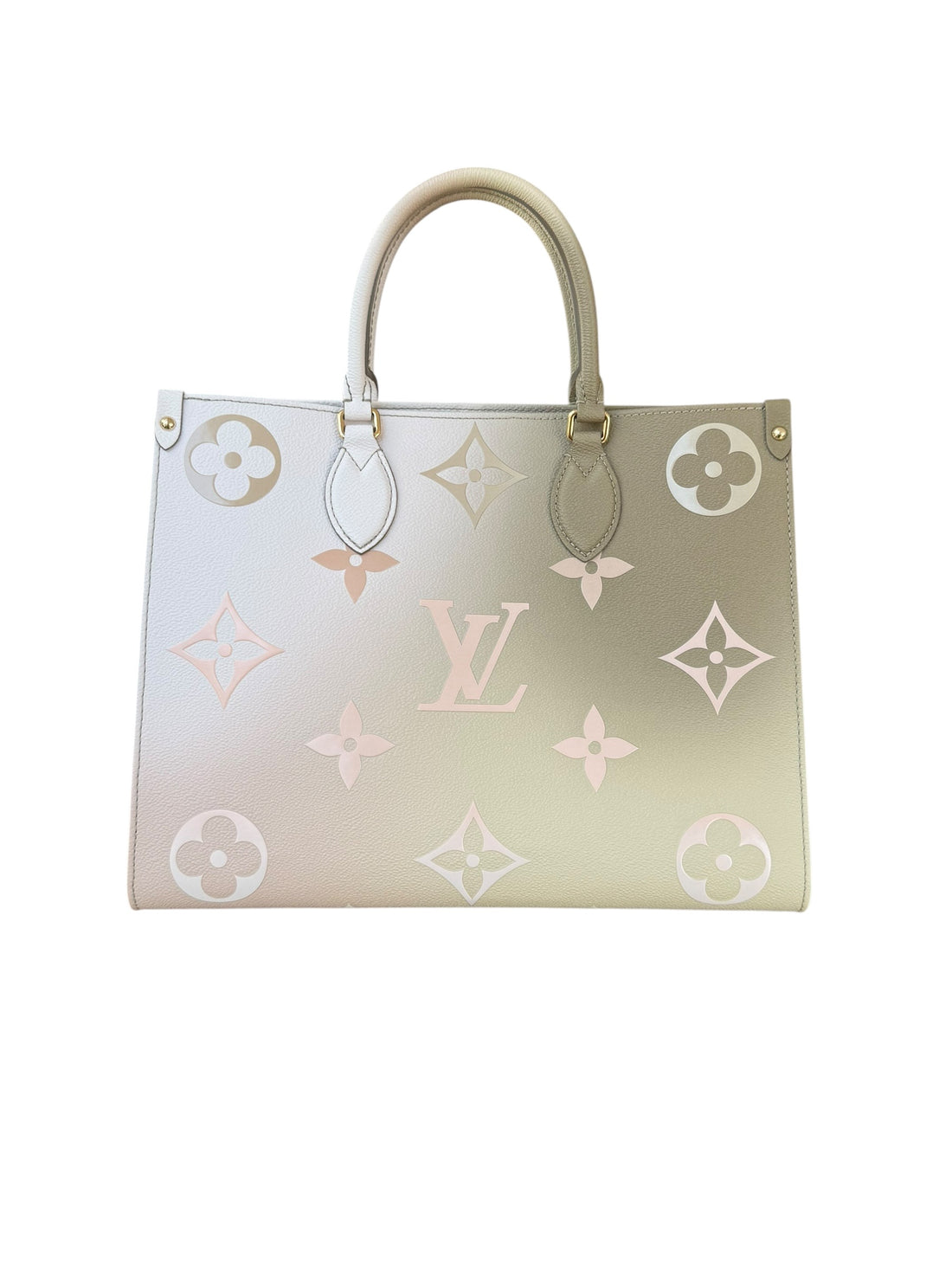 Louis Vuitton On-The-Go MM Sunset Monogram Khaki aus der Spring Kollektion