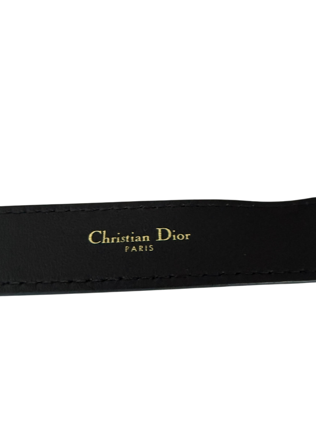 Dior Christian Dior Gürtel Lea schwarz Länge 70 cm