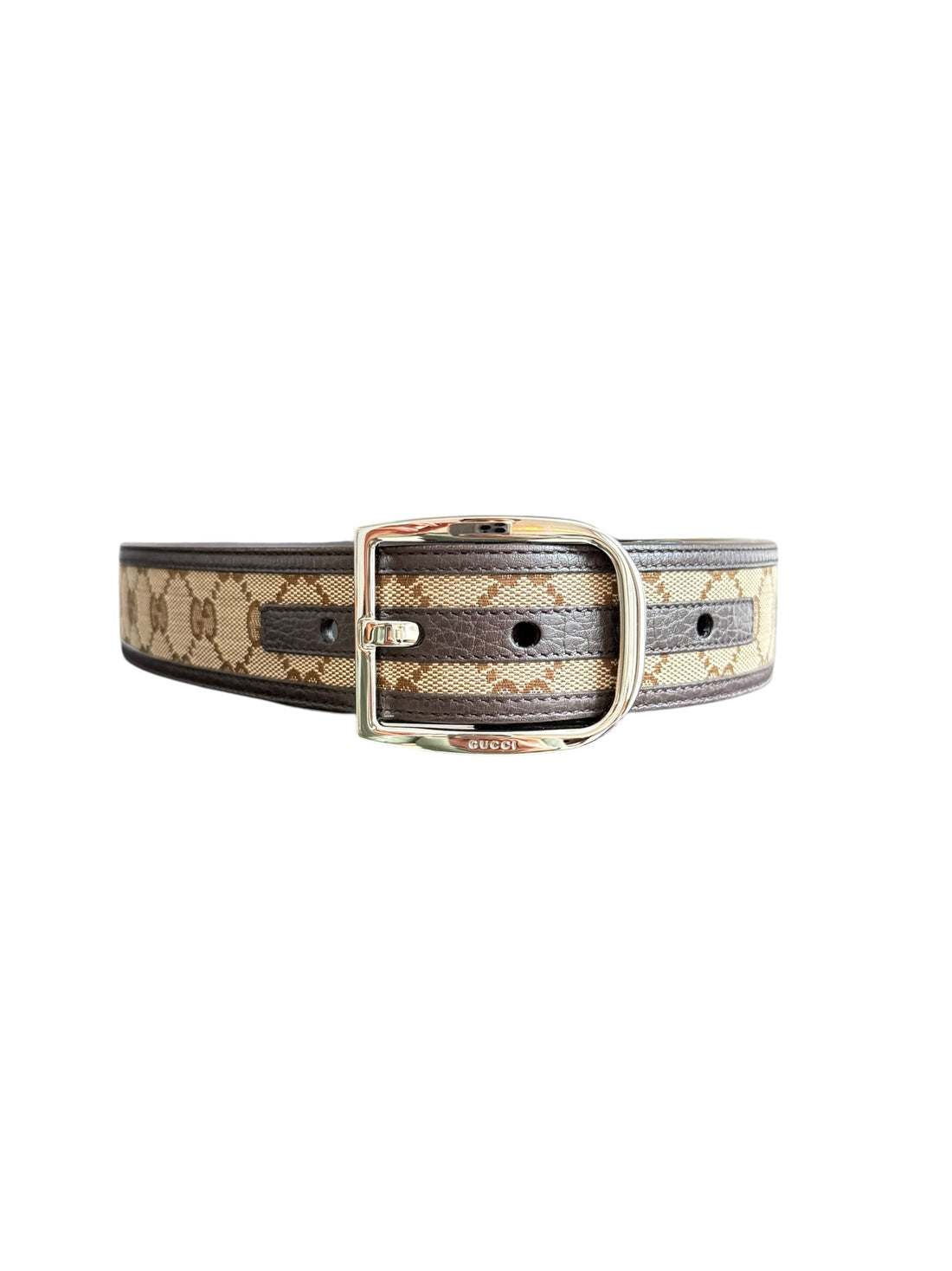 Gucci Gürtel Canvas / Leder Grösse 80
