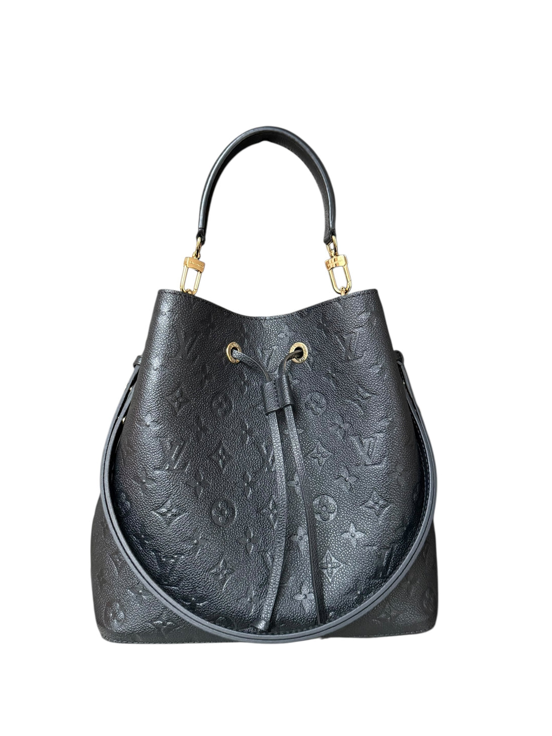 Louis Vuitton Néonoé Monogram Empreinte Leder in der Farbe schwarz