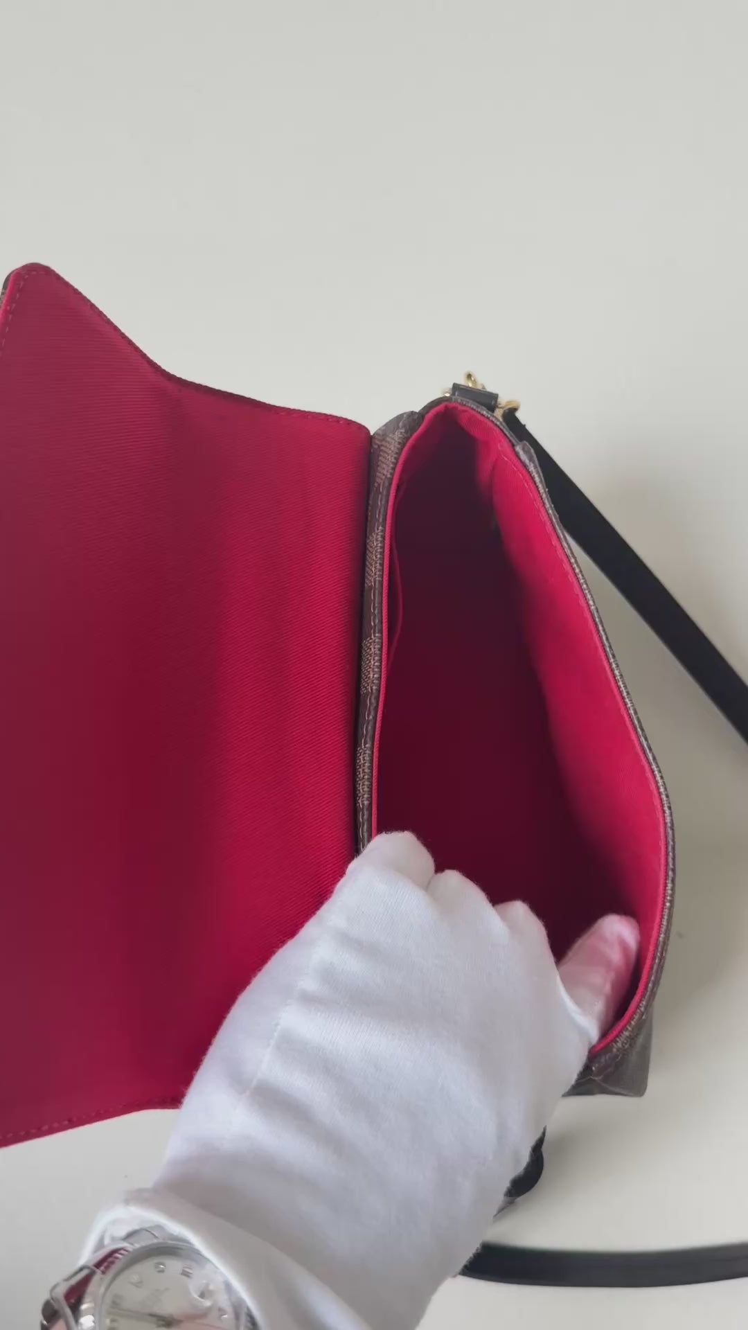 Louis Vuitton Croisette aus Damier Ebene Canvas