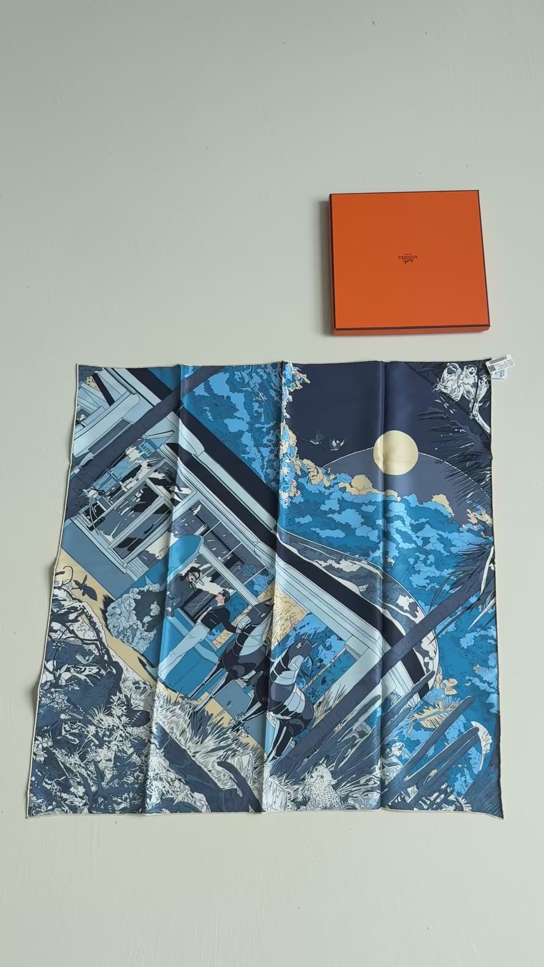 Hermès Seidentuch 70 aus 100% Seide.